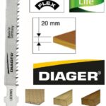 DIAGER bi-metal list za ubodnu pilu za drvo dimenzija 1,9x80 mm pakiranje 5 komada