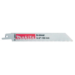 MAKITA sabljaste pilice za metal 150mm Bim 5kom. P-04911 MAKITA sabljaste pilice za metal duljine 150 mm BIM, pakiranje 5 komada P-04911
