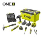 Ryobi aku buš.R18DD3-220TAH(18V,2x2Ah,set ruč.alata)PP26