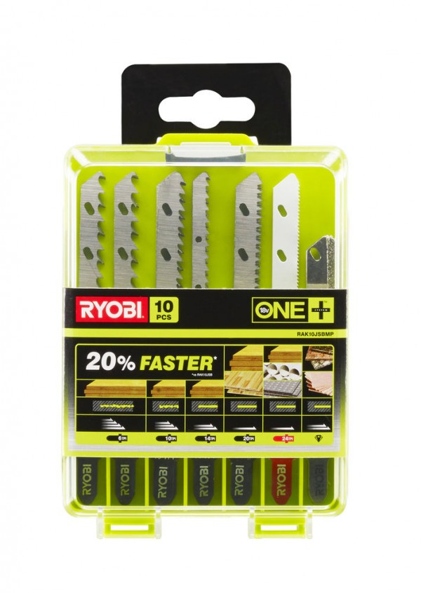 Ryobi set pilica za ubodnu pilu RAK10JSBM promo Ryobi RAK10JSBM promo set pilica za ubodnu pilu, 10-dijelni komplet