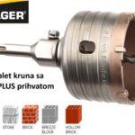 DIAGER kruna 68mm SDS-PLUS komplet 325CD68 s adapterom i centrirnim svrdlom