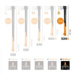 FISKARS X24 S sjekira za cijepanje drva duljine 600 mm i težine 1300 g