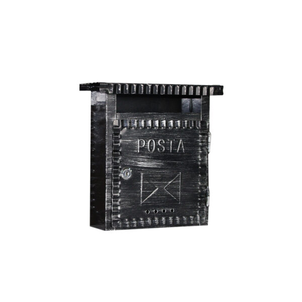 SANDUČIĆ POŠTANSKI RETRO CRNI 26X9,5X29cm