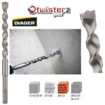 DIAGER TWISTER SDS-PLUS udarno svrdlo 12x610 mm s dva rezna ruba