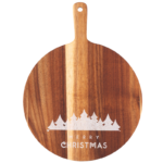 Altom Design okrugla drvena daska Božić 25cm - 020602090