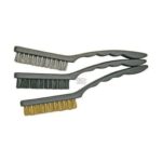 BGS set od tri ručne četke s čeličnim, mesinganim i najlonskim vlaknima duljine 225 mm