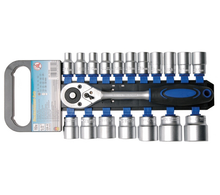 BGS Set nas.ključeva 8-32mm 1/2" 19dij. Kraft.15110 BP26 BGS set nasadnih ključeva 8-32 mm 1/2 cola 19-dijelni u pakiranju