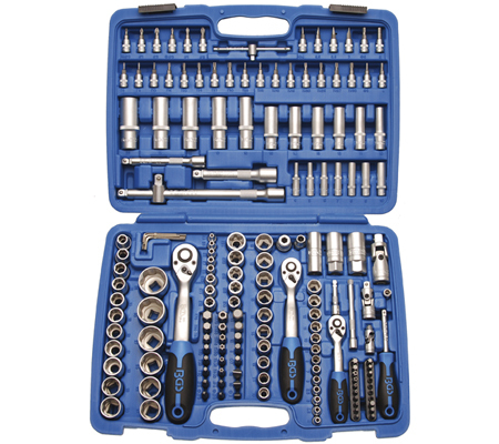 BGS set nas.klj.i bit.S.Lock 192dj.1/4"+3/8"+1/2" 2292 BP26 BGS set nasadnih ključeva i bitova S.Lock 192 dijela u koferu
