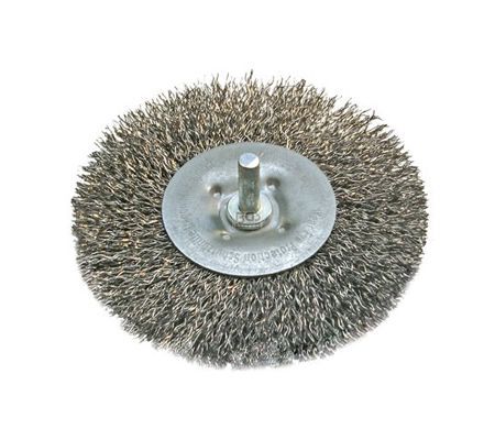 BGS četka žič.za bušilicu ravna 100mm valovita žica 3077 BGS ravna žičana četka za bušilicu promjera 100 mm s valovitom žicom