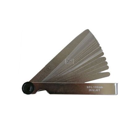 BGS mjerni listići 0,05-1,00mm 20-dijelni set u sklopivom držaču