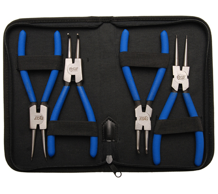 BGS Set kliješta za osigurače U-V 175mm 4dj. 447 BP26 BGS set kliješta za osigurače U i V oblika 4-dijelni duljine 175 mm