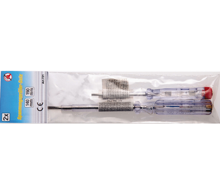 BGS set ispitivača 120-250V 2dj. 140+190mm 721 BP26 BGS set ispitivača napona 120-250V, dva komada dužine 140 i 190 mm