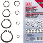 BGS set vanjskih seger osigurača 3-32 mm 300 komada u plastičnoj kutiji
