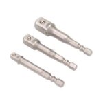 BGS 3-dijelni set adaptera 1/4 inča šesterokut na 1/4, 3/8 i 1/2 kvadrat