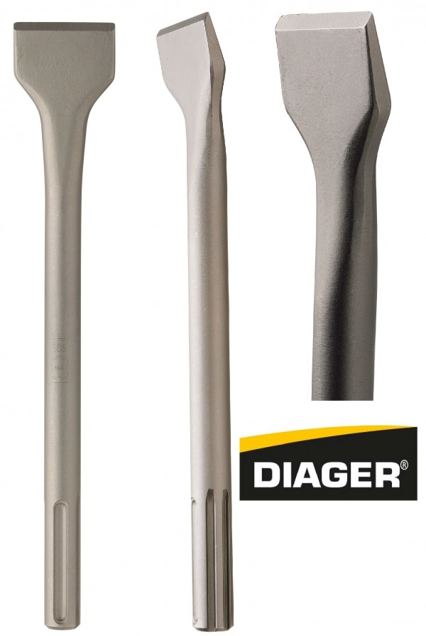 DIAGER sjekač-kosi SDS-MAX 50x300mm 349L50L0300 DIAGER kosi sjekač SDS-MAX 50x300 mm