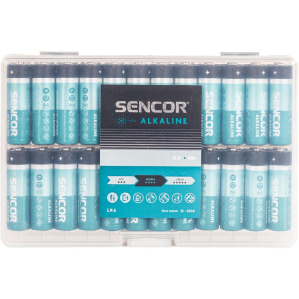 Sencor baterije SBA LR6 48 BOX AA Alk