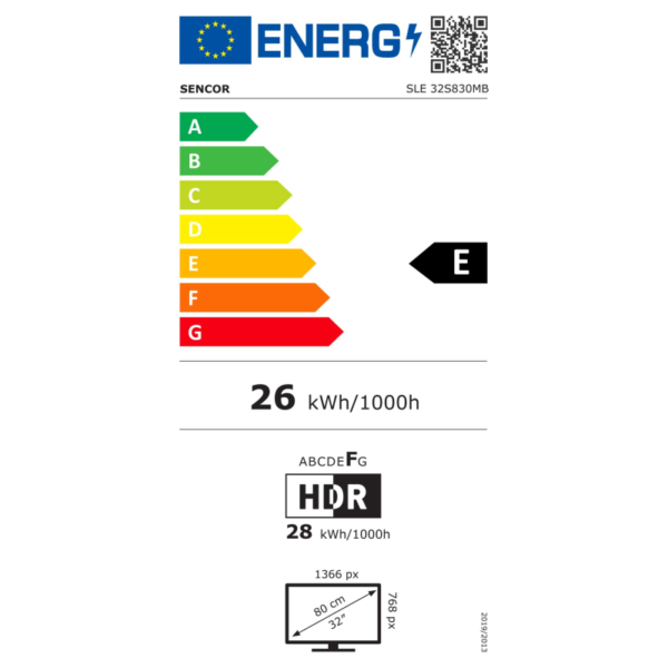 Sencor televizor SMART sa adapterom 12V SLE 32S830MB