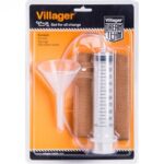 VILLAGER set za zamjenu ulja 050940 s lijevkom, špricom 100 ml i mikrofiber ručnikom