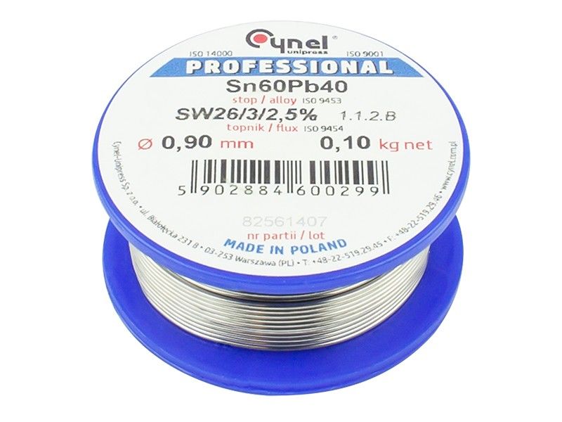 KSA ELEKTROPROFI Tinol/lemna žica 0,90 mm/100 g LC60-FSW26 PR9638 KSA ELEKTROPROFI Tinol/lemna žica 0,90 mm/100 g LC60-FSW26 PR9638 - Slika 1