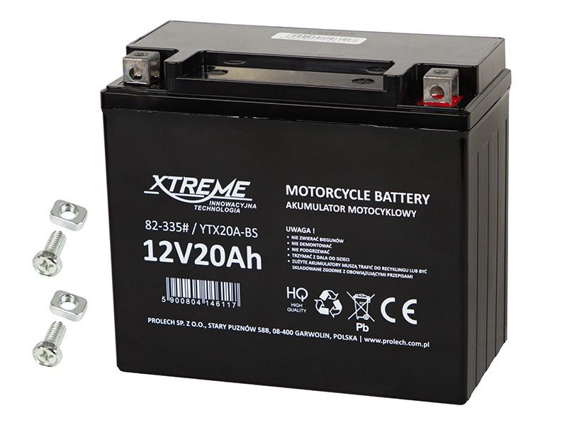 KSA ELEKTROPROFI Moto akumulator 12 V 20 Ah XTREME desni + PR82-335 KSA ELEKTROPROFI Moto akumulator 12 V 20 Ah XTREME desni + PR82-335 - Slika 1
