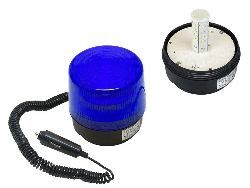 KSA ELEKTROPROFI Signalno LED svjetlo 12/24 V, magnet, plavi PR26-428 KSA ELEKTROPROFI Signalno LED svjetlo 12/24 V, magnet, plavi PR26-428 - Slika 1
