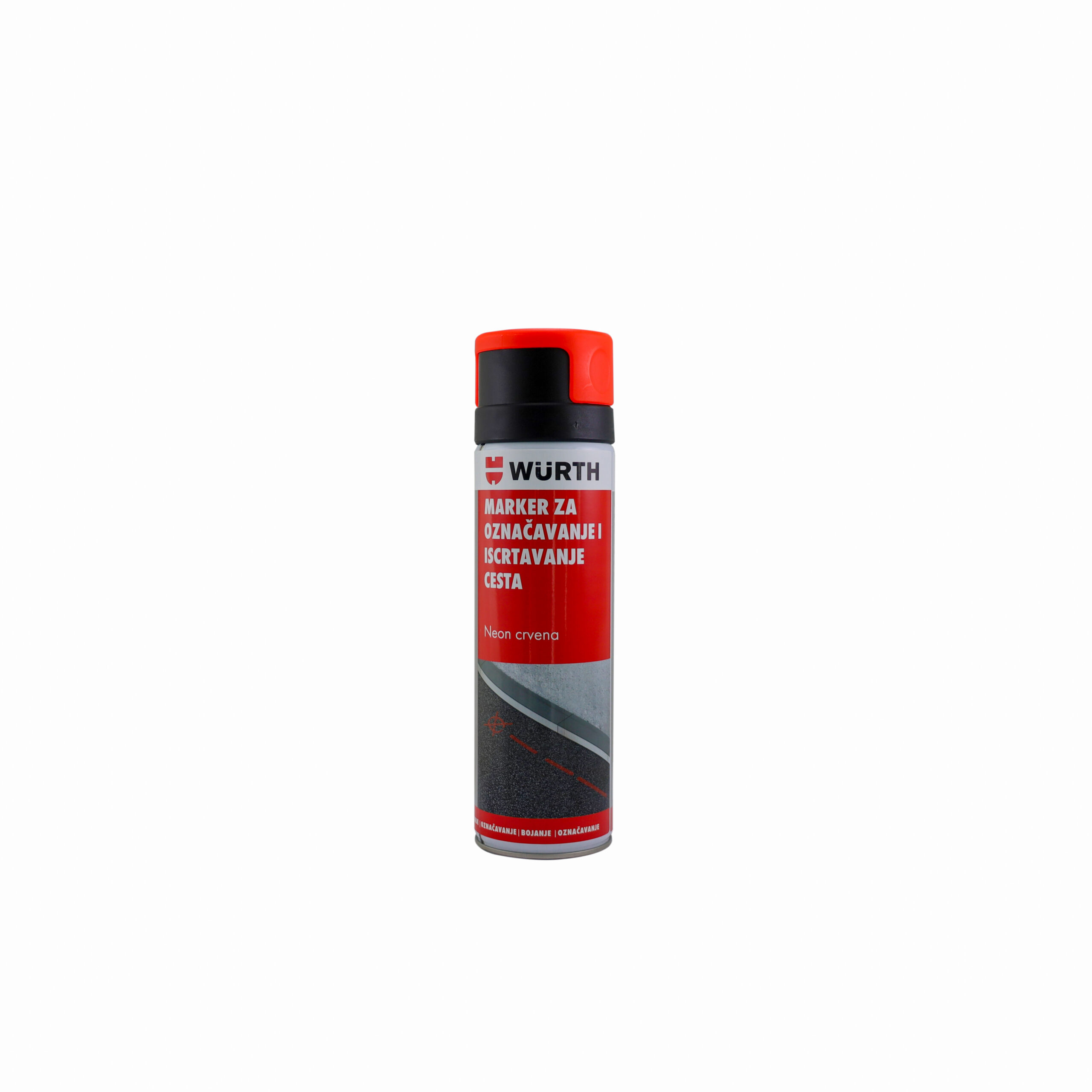 BOJA ZA OBILJEŽAVANJE CESTE NEON CRVENA 500ML BOJA ZA OBILJEŽAVANJE CESTE NEON CRVENA 500ML - Slika 1