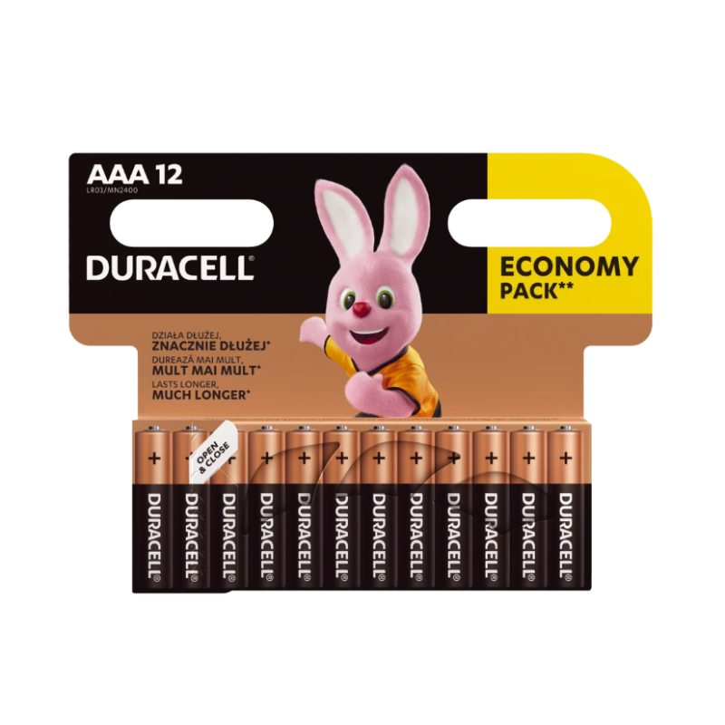 Duracell Basic alkalna LR03 AAA BL12 Duracell Basic alkalna LR03 AAA BL12 - Slika 1